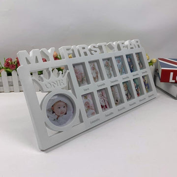 Durable 1 Pc Photo Frame Cherish Your Baby First Year With 12 Monthly Memories