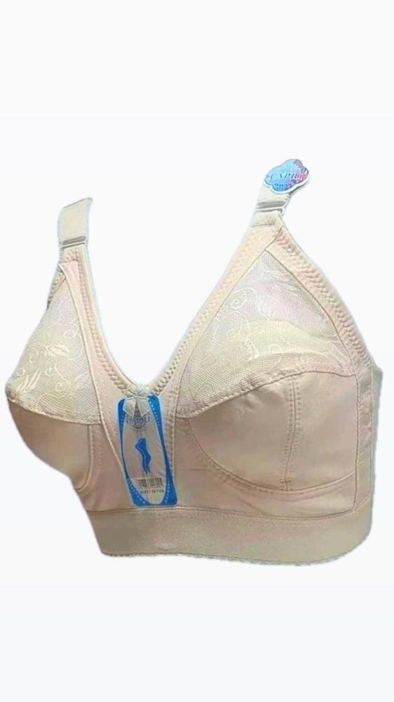 Light Weight Jersey Wired Bra - Pack Of 1 Plain Design in Beige