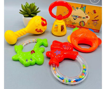 Rattle Sensory Teether Toy Pack Of 5