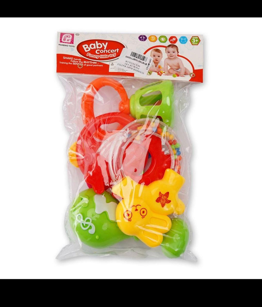 Rattle Sensory Teether Toy Pack Of 5