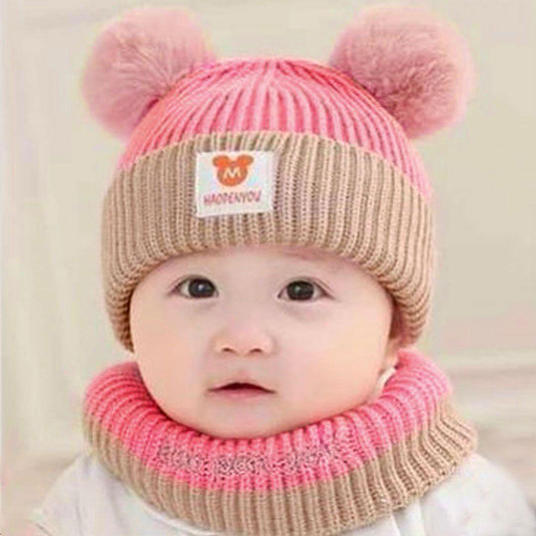 Beanie Wool Cap With Neck Warmer 1 Pc