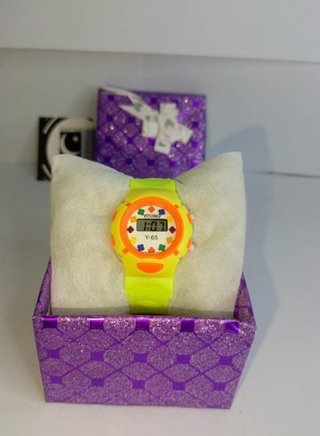 Kids Digital Watch 1 Pc Plain Design