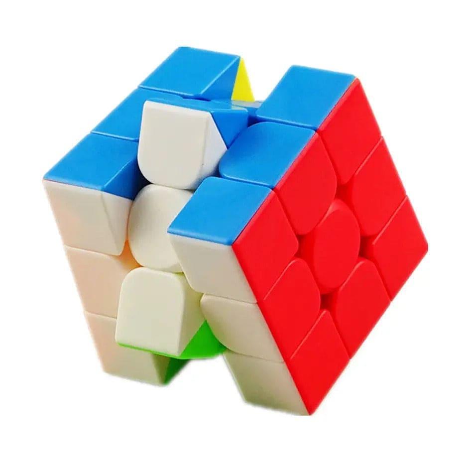 Colorful 1 Pc Plastic Rubik Cube For Kids (Age 1-12) Fun Brain Teaser