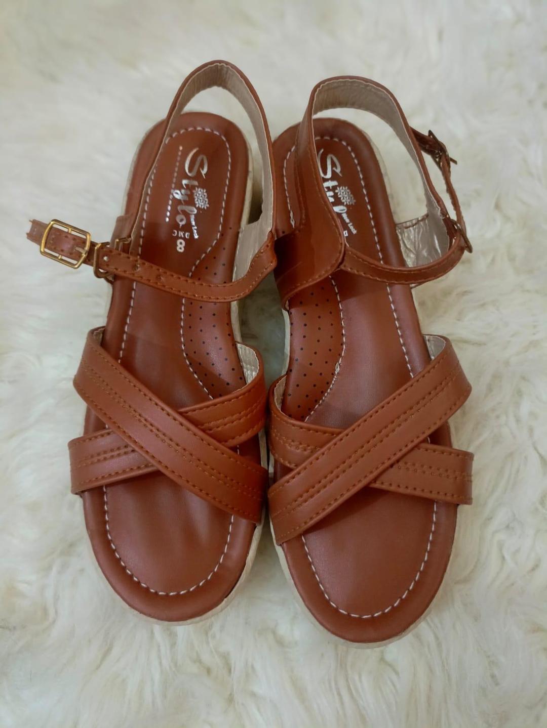 Stylish Women Casual Leather Sandals Available In 4 Sizes