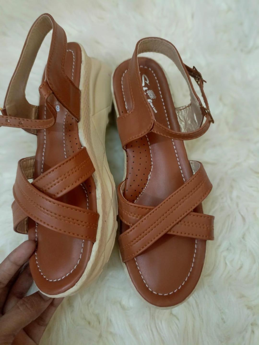 Stylish Women Casual Leather Sandals Available In 4 Sizes