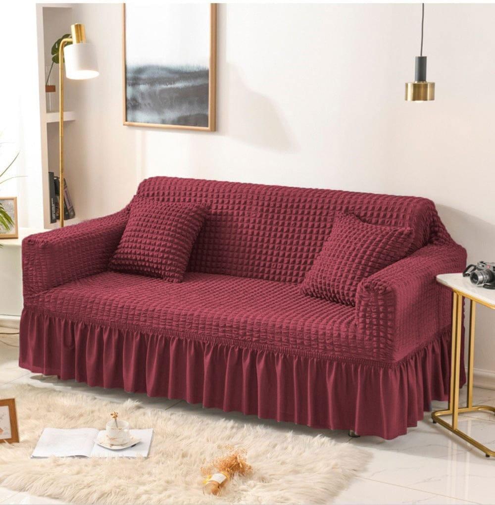 7 Seater Jersey Textured Sofa Cover