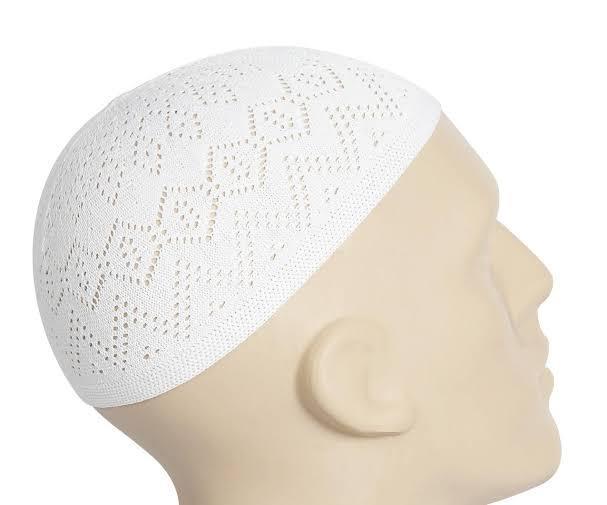 Men Cotton Knitted Namaz Cap